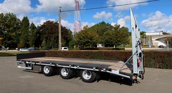 Dieplader wipkar - aanhangwagen met 3 centrale assen