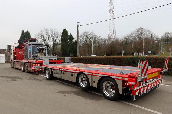 A custom-made trailer for Transport Van Caudenberg-Debrouwer
