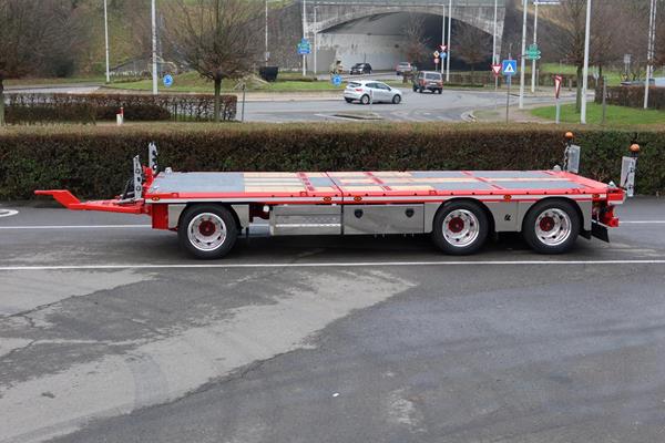 A custom-made trailer for Transport Van Caudenberg-Debrouwer