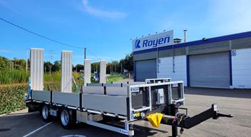 Remorque porte-engins tandem 2 essieux centraux - 20 tonnes de PTS