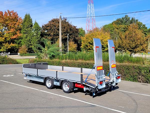 Remorque porte-engins tandem 2 essieux centraux - 20 tonnes de PTS